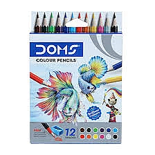DOMS Colour Pencil 12 Shades Short
