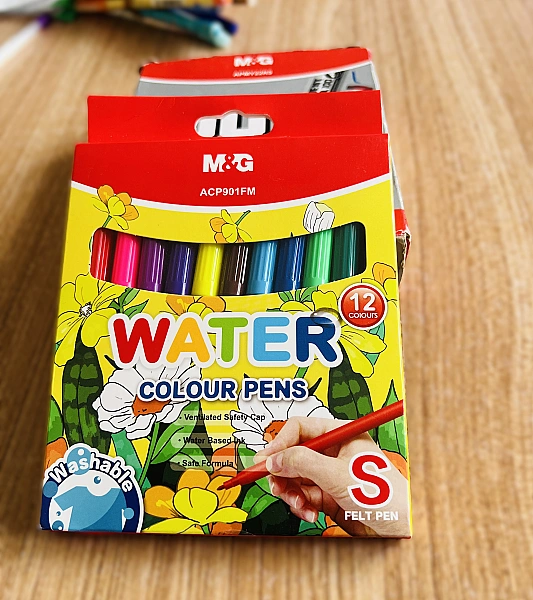 M&G 12colours Watercolor Pen Short