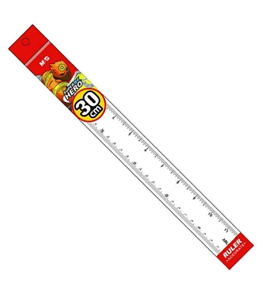 M&G Clear Ruler 30cm