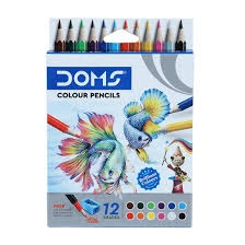 DOMS Colour Pencil 12 Shades Short