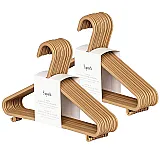 6 PIECES OF PLASTIC CLOTH HANGERS - MULTI COLOUR image 1