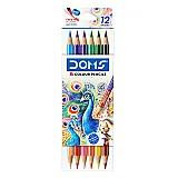 DOMS Colour Pencil 12 Bi Colour image 1