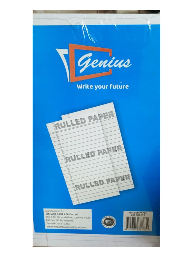 Genius Ruled Paper 250 sheets